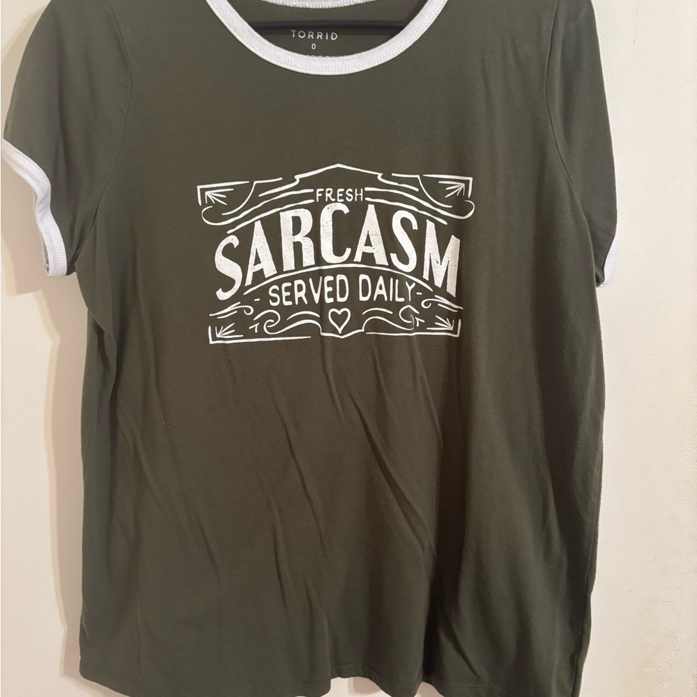Torrid Green Sarcasm Graphic Tee - Classic Fit